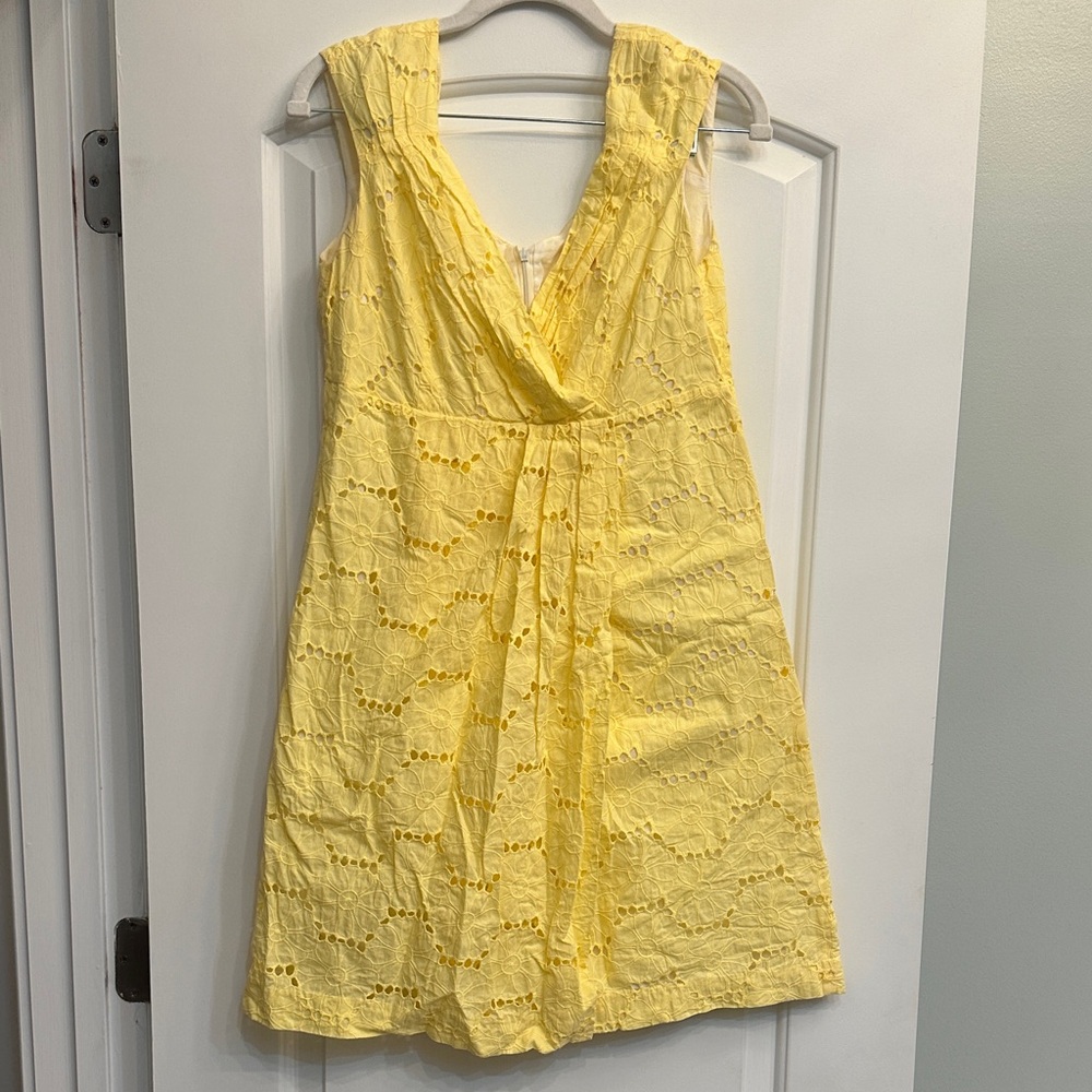 Lilly Pulitzer Yellow Lace Mini Dress